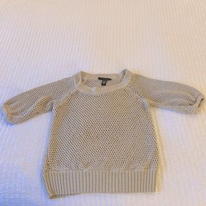 5/$15! Laundry by Shelli Segal shimmery gold (see through) sweater